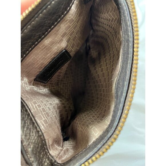 COLE HAAN Soft  LEATHER Crossbody Bag bronze - Picture 6 of 15